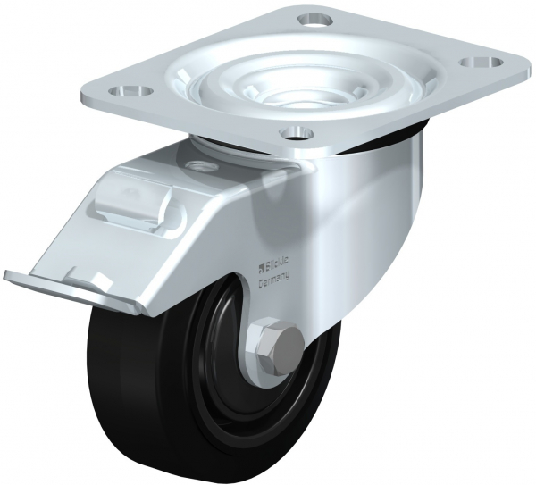 Lenkrollen mit Feststeller „stop-fix“ mit Kugellager KF